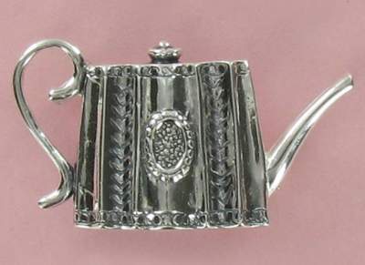 Sterling Silver Tea Pot Pin